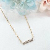 K10 ダイヤモンド5デザインネックレス　日本製」