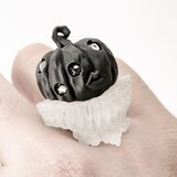 OBAKEDAZO ”Pumpkin head” Crystal collar / RING