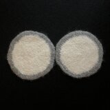 コースター　2枚組　/ gray × ecru