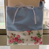 Laura Ashley ローラアシュレイ ”Bunched Roses” ＋帆布生地 ショルダーバッグ