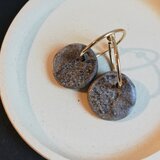 陶土のフープイヤリング