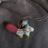 オーナメント　リス　レッド