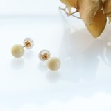 ⁡<<期間限定31%off>>【再製作】k10✼Makkoh 6mm pierced earrings 92067の画像