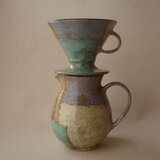 オレンジ×グリーン　ドリッパー ＆ ピッチャーセット 600ml