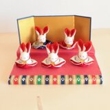 ☆ミニミニうさぎ雛with３人官女☆④