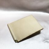本革　マネークリップ 薄型 札バサミ