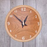 ブラックチェリー奏 30㎝ 曲面時計euph　010s　文字盤白色