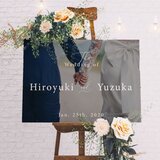 人気！結婚式　ウェルカムボード☆V-3（A1/B2/A2/B3/A3/B4/A4）