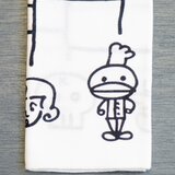 注染てぬぐい・もへじ × komefuku（コメフク）コラボ