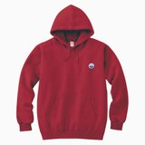 プルオーバーパーカー HYM【バーガンディ】 刺繍ワッペン WEDNESDAY HYM CITY NIGHT BEACH