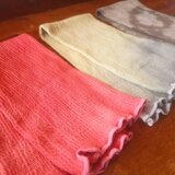【受注生産】薬草染めlong silk body warmer*草木染めチャクラ腹巻／シルクコットンボディウォーマー