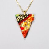 ダイクロガラス ペンダント：麗しきクリムトb