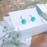 ガラス製一粒ピアス【金平糖】