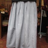 混紡着物地の紬のスカート