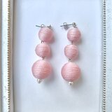 桜色の淡いお菓子　イヤリング　ピアス