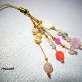 桜咲く春色ストラップ