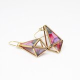 あじさいピンクドロップピアス