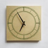 木版和紙時計  小豆_B