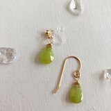 sold 超希少石!スフェーン(チタナイト) ブリオレットカット　イヤリング（金具変更制）/ピアス