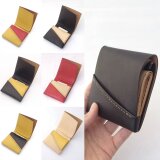 右利き用丨草木染め革丨ミニ財布【chotof/ちょとふ】ツートン 12通り 手縫い 手染め 手作りの画像