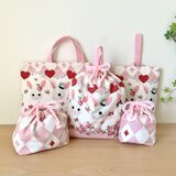♡アリスうさぎ♡入園入学♡レッスンバッグなど５点セット