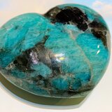 激レア！　アマゾナイトペグマタイト　ハートタンブル