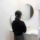 ウォールミラー　まるい鏡/600Φの画像