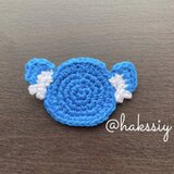 【寄付対象】コアラのブローチ［ブルー］