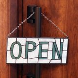 ステンドグラス　ストアサイン　「OPEN」