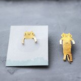 ポケットねこ｜ブローチ｜B047の画像