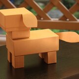 ワークキット〜箱で作る動物・犬〜の画像