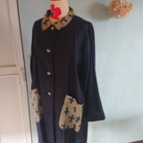 北欧柄カジュアルコート