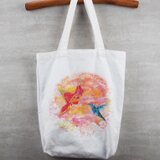 やわらか水彩柄トート ‐ハナ‐