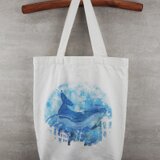 やわらか水彩柄トート ‐ウミ‐