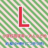 【Ｌ】小学校高学年～大人小さめ(目安)