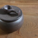 大きめ　塩壺（スプーン付）の画像