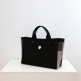 サイドモザイクトート ML ブラック Mono