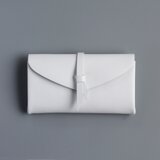 折りロングウォレット マグ＃白 [3ポケットver]