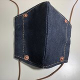 リベット付きデニムマスク！　15オンスセルビッチデニム使用