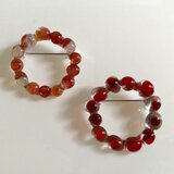 〈おうちで手づくり〉ガラスのリングブローチキット2個セット