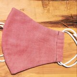 柿渋&茜染めの布マスク