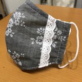 『送料無料』ワイヤー入り☆綿×ダブルガーゼ 立体マスク