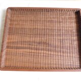 ウォルナット角盆