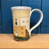 タビノヒトとドアとレンガのマグカップ　※ネジ仕様