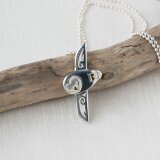 メンフクロウ飛翔 / Silver ネックレス