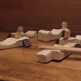 家 階段付き箸置きの画像