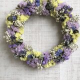ハッピーフラワーリース〜イエロー・パープル