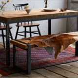 [造船古材] ベンチ 兼 TVボード：Vintage 2way Design Bench【受注生産】の画像