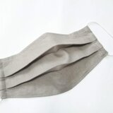 夏用☆日焼け防止の大きなリネンプリーツマスク　