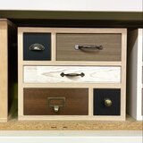 卓上チェスト 卓上収納 引出し カラフルチェスト ブラウン